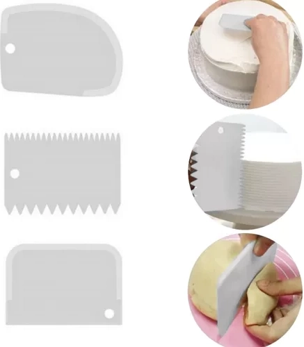 Trys dekoravimo mentelės