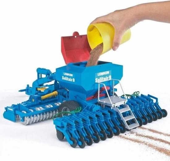 Užpildomas sėklų bunkeris su lengvu ištuštinimu