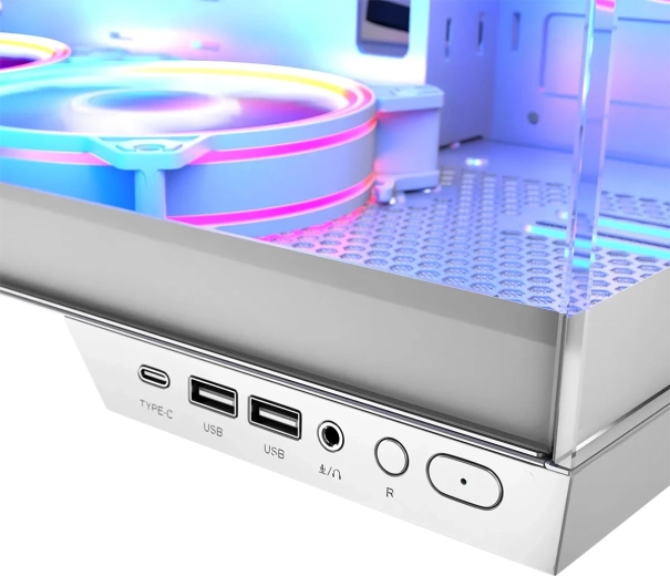 USB‑C and integrated ARGB controller