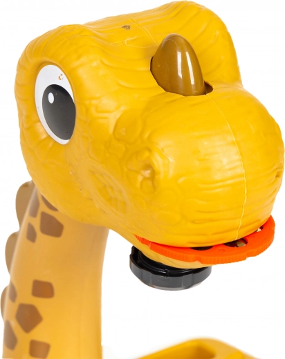 Žaismingas dinozauro dizainas, kuris įtraukia