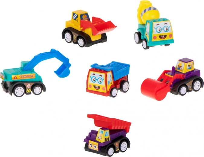 Įvairus statybinių automobilių rinkinys