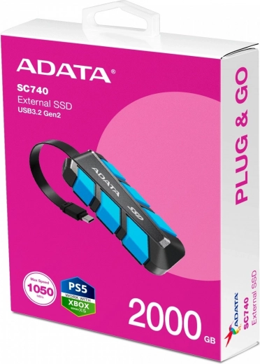 Speeds up to 1050/1000 MB/s with USB 3.2 Gen 2