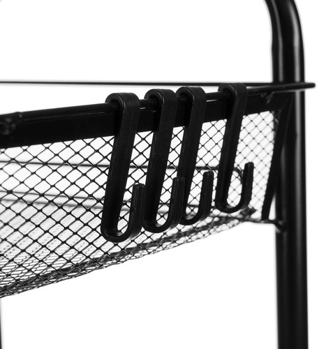 Mobilus dėl ratukų, saugus dėl stabdžių ir kabliukų