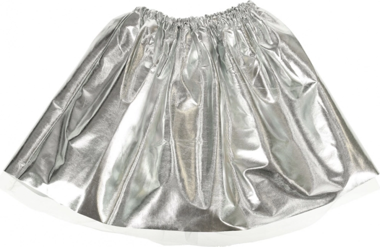 Ryškus sidabrinis sijonas