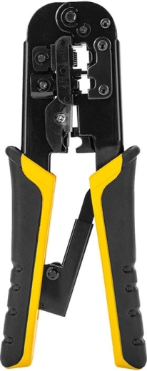 3 viename: gnybtavimas, pjovimas ir izoliacijos nuėmimas