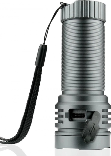 USB‑C įkrovimas ir keičiamas akumuliatorius