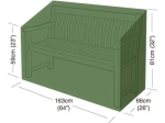 Sodo suoliuko uždangalas 163 × 66 × 81 cm, PE 90 g/m²