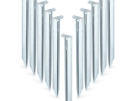 Metaliniai palapinių kuoliukai 23 cm – 10 vnt. rinkinys