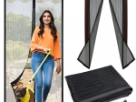 Durų tinklelis nuo uodų su magnetiniu uždarymu 100 × 210 cm