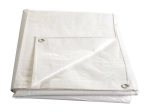 Balta laminuota plėvelė su kilpomis 2 × 3 m, 140 g/m²