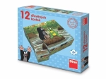 Dino wooden blocks LITTLE MOLE and animals 12 pcs