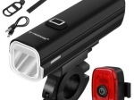 Trizand LED dviračio žibintas 1000 lm USB‑C su powerbank funkcija (priekinis + galinis)