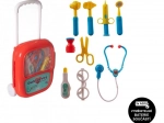 Children’s doctor kit with stethoscope in rolling suitcase