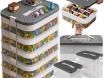 Kruzzel dėžė konstruktorių detalėms 35 l su organizatoriumi, 5 aukštai