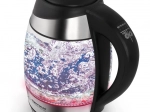 Esperanza Seine Glass Electric Kettle 1.7 L, Black with LED Lighting and Temperature Control