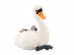 Plush Swan with Chicks