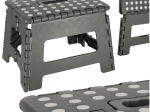 Folding Non-Slip Stool 22 cm – Dark Gray