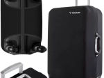 Apsauginis elastingas M dydžio lagamino užvalkalas Trizand, juodas