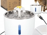 Automatinis 2,4 l fontanas šunims ir katėms su LED ir anglies filtru
