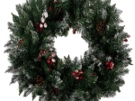 Decorative Snow-Covered Christmas Wreath Ruhhy