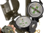 Karinis lęšinis kompasas su metaliniu dėklu
