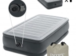Pripučiamas čiužinys vienam 191 × 99 cm su elektriniu siurbliu Intex Deluxe