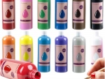 Plakatiniai dažai Maaleo – 12 spalvų rinkinys po 500 ml