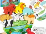 Medinis Montessori balansavimo žaidimas „Gyvūnėliai“