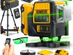 Kryžminis lazeris HUMBERG HM-171 lagamine su stovu, 4D, 16 linijų, žalias spindulys