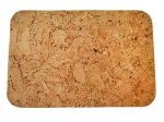 Stačiakampės kamšinio padėkliukai su užapvalintais kampais 36 × 25 cm, 6 vnt. rinkinys