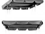 Pilkas stogelis sodo sūpynėms MultiGarden 200 × 120 cm