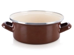 Emaliuotas puodas Brown 20,5 cm, 2,2 l