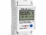 Vienfazis DIN bėgio skaitiklis su LCD, LED indikacija ir RESET funkcija 230 V 60 A